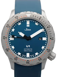 Sinn Diving Watches 1010.0102-Silicone-SFC-BLUE Stainless steel Blue