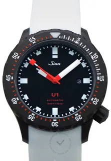 Sinn Diving Watches 1010.020-Silicone-LFC-Wh Stainless steel Black