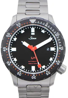 Sinn Diving Watches 1010.040-Solid-2LSS 44mm Stainless steel Black