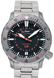 Sinn Diving Watches 1020.010-Solid-2LSS 44mm Stainless steel Black