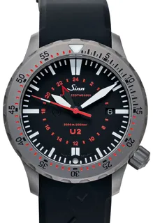 Sinn Diving Watches 1020.030-Silicone-LFC-Blk Stainless steel Black