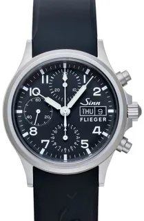 Sinn Instrument Chronographs 356.022-Silicone-LFC-Blk 5mm Stainless steel Black