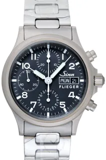 Sinn Instrument Chronographs 356.022-Solid-2LSS 5mm Stainless steel Black