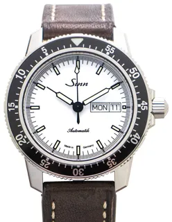 Sinn Instrument Watches 104.012-Leather-Cowhide-Br Stainless steel White