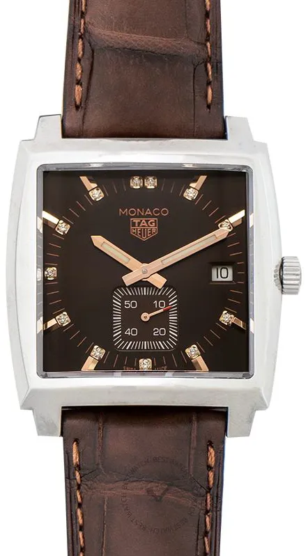 TAG Heuer Monaco WAW131E.FC6420 37mm Stainless steel Brown