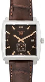 TAG Heuer Monaco WAW131E.FC6420 Stainless steel Brown