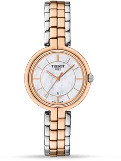 Tissot Flamingo T0942102211100 Rose gold and Stainless steel White