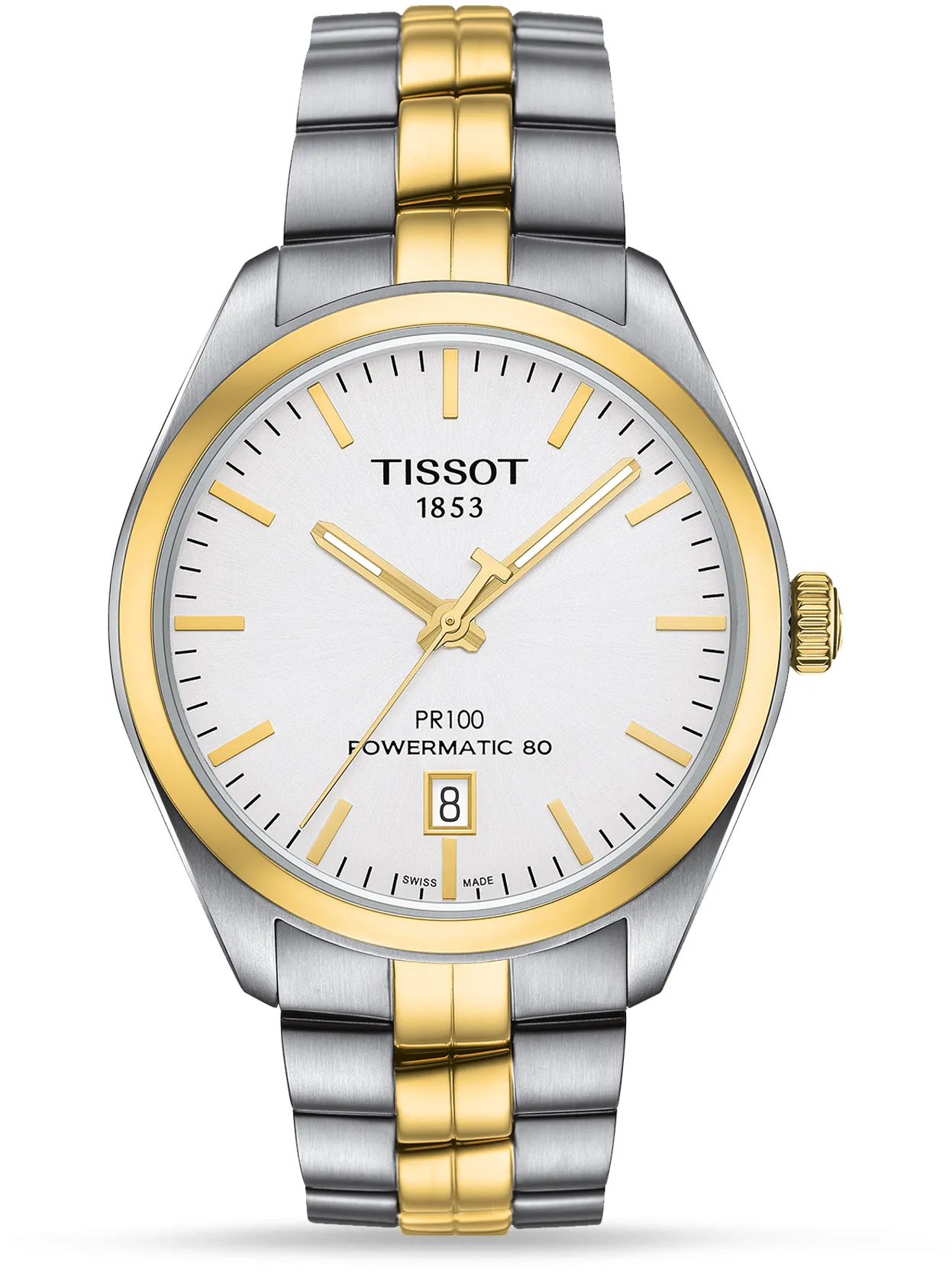 Tissot PR 100 T101.407.22.031.00 39mm Stainless steel and PVD Silver