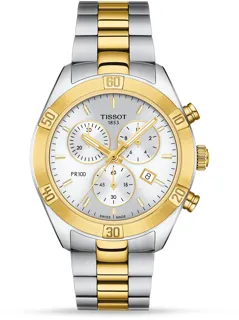 Tissot PR 100 T101.917.22.031.00 Yellow gold and Stainless steel Silver