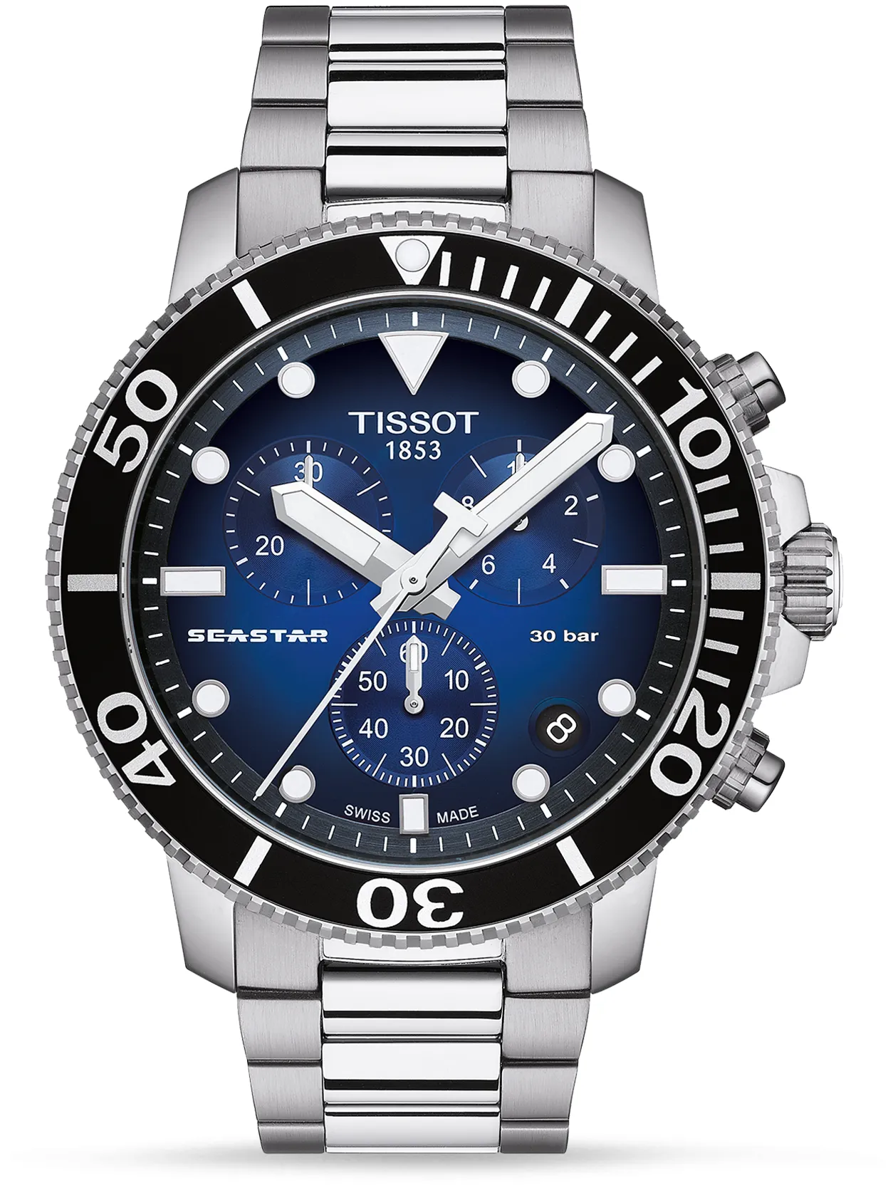 Tissot Seastar T120.417.11.041.01 45.5mm Stainless steel Black