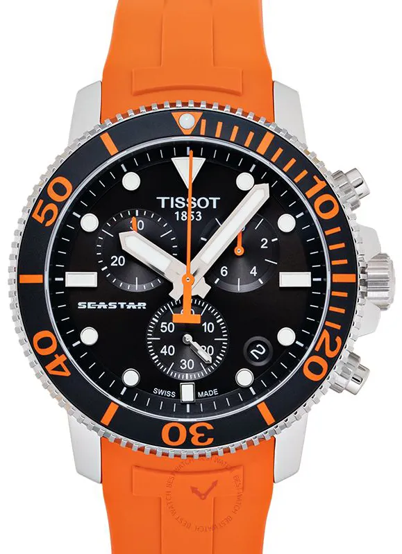 Tissot Seastar T120.417.17.051.01 45.5mm Stainless steel Black