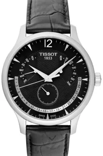 Tissot Tradition T063.637.16.057.00 Stainless steel Black