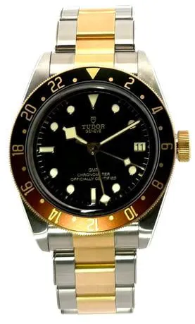 Tudor Black Bay M79833MN-0001 41mm Yellow gold and Stainless steel Black