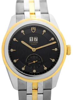 Tudor Glamour Double Date 57103-0004 Yellow gold Black