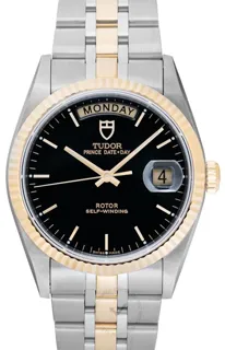 Tudor Prince Date 76213-0010 Stainless steel Black