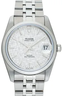 Tudor Prince Date-Day 74000-0012 Stainless steel Silver