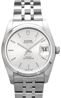 Tudor Prince Date-Day 74000-0007 Stainless steel Silver