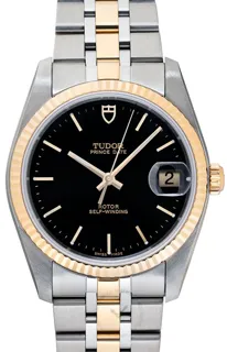 Tudor Prince Date-Day 74033-0003 Yellow gold Black