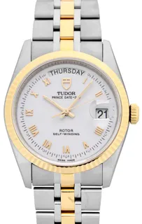 Tudor Prince Date-Day 76213-0014 Stainless steel White