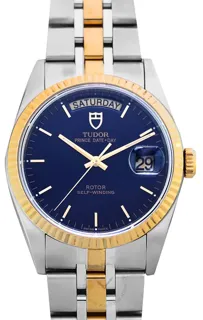 Tudor Prince Date-Day 76213-0034 Stainless steel Blue