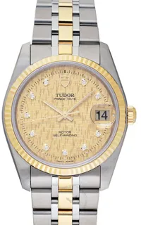 Tudor Prince Oysterdate 74033-0005 Yellow gold and Stainless steel Champagne