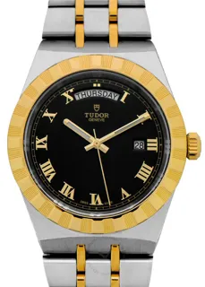 Tudor Royal 28603-0003 Yellow gold and Stainless steel Black