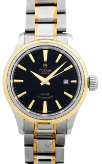 Tudor Style 12103-65013 Yellow gold and Stainless steel Black