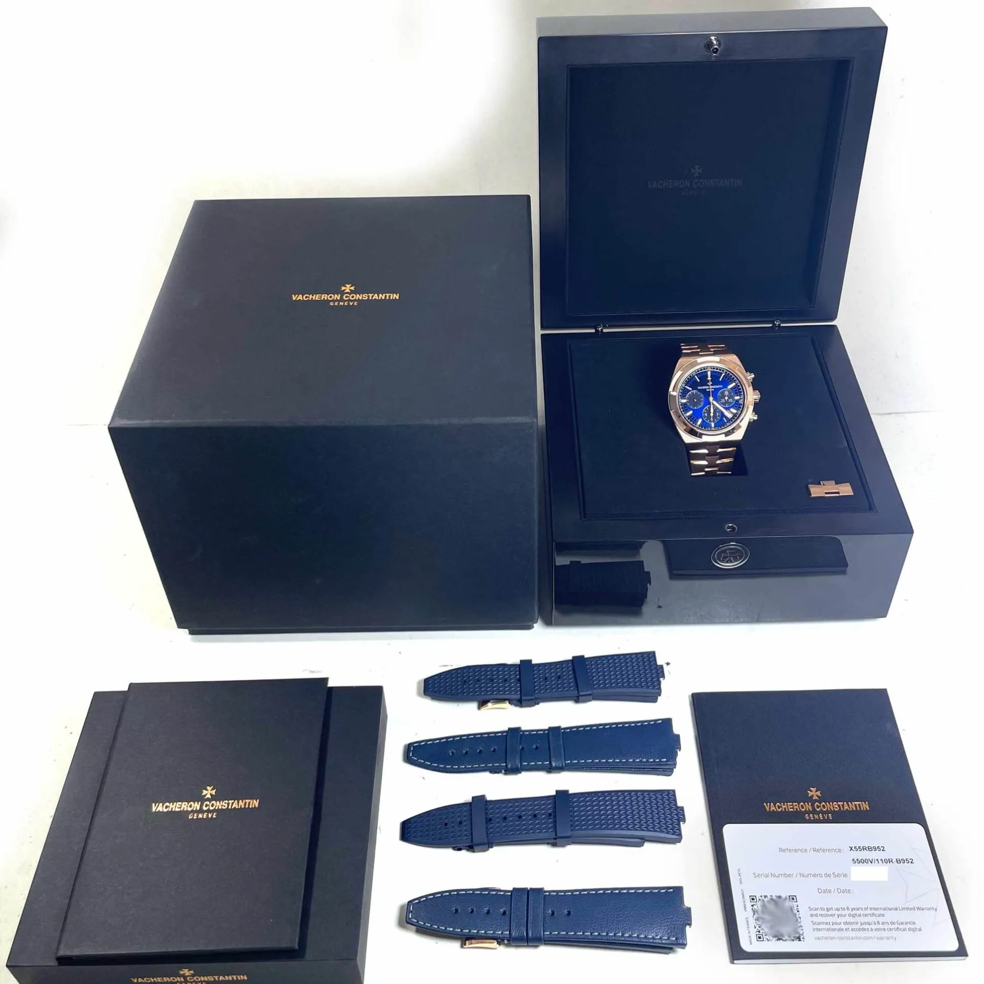 Vacheron Constantin Overseas 5500V/110R-B952 42.5mm Rose gold Blue 7