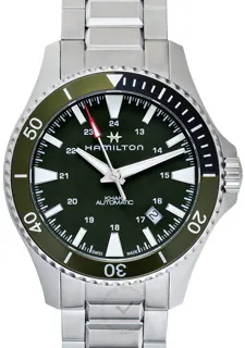 Hamilton Khaki Navy H82375161 Stainless steel Green