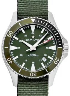 Hamilton Khaki Navy H82375961 Stainless steel Green