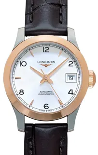 Longines Record L23205762 Rose gold and Stainless steel Silver