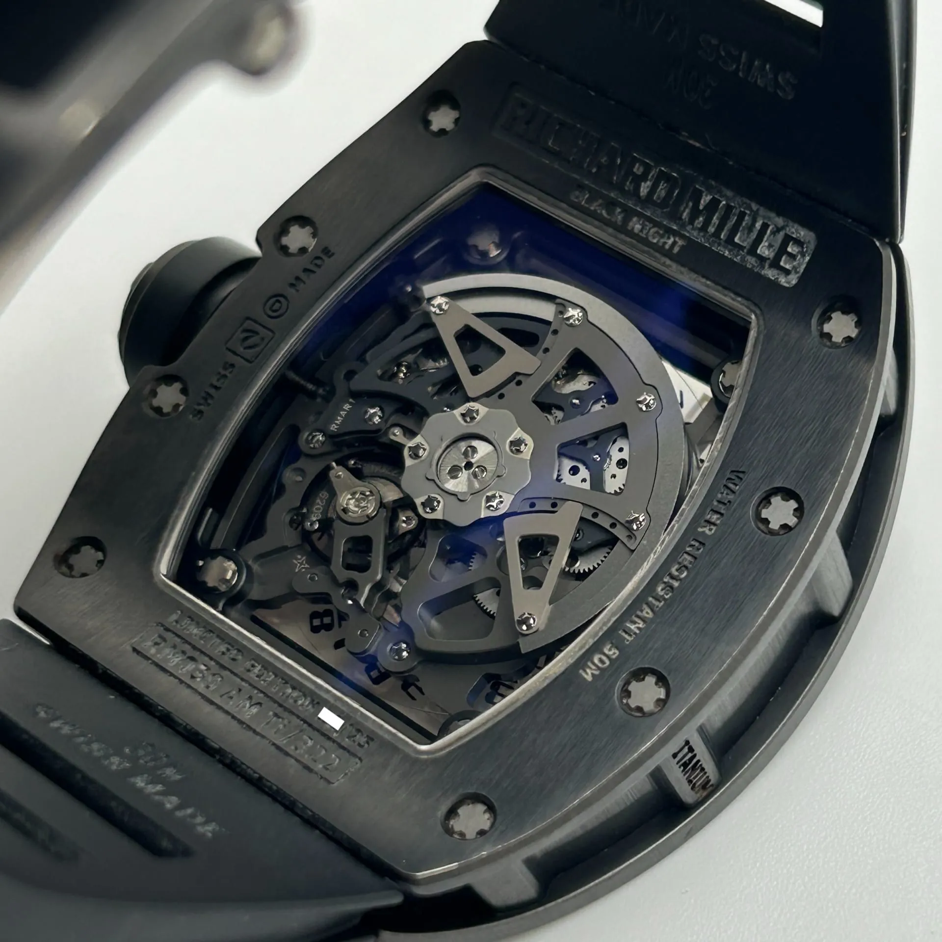 Richard Mille RM 030 RM 030 42.7mm Titanium and Black DLC Skeletonized 3