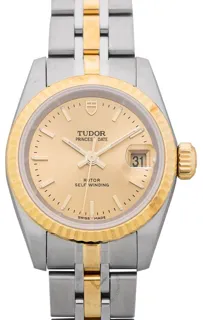 Tudor Princess Date 92413-62433-CHAMP Stainless steel Golden