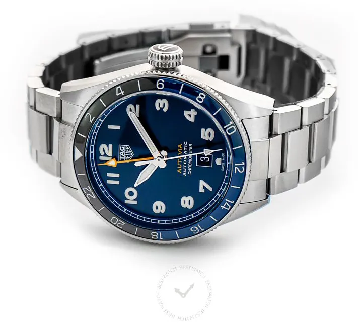 TAG Heuer Autavia WBE511A.BA0650 42mm Stainless steel Blue 1