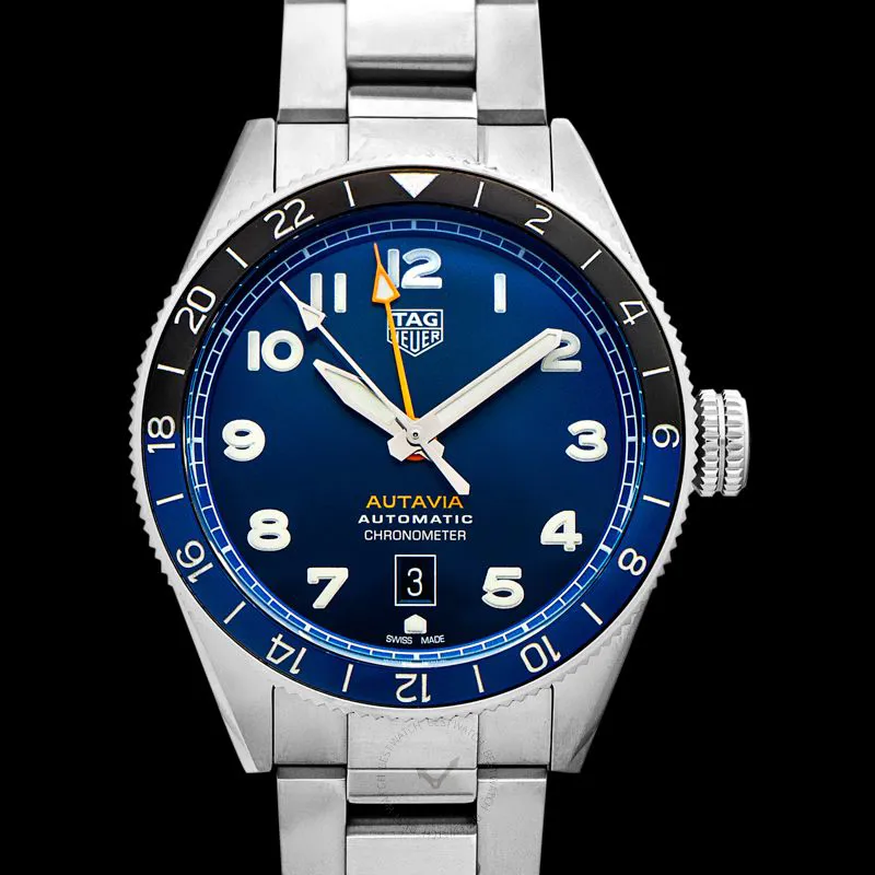 TAG Heuer Autavia WBE511A.BA0650 42mm Stainless steel Blue 3