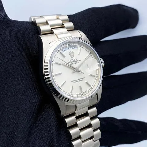 Rolex Day-Date 36 18239 36mm White gold Silver 2