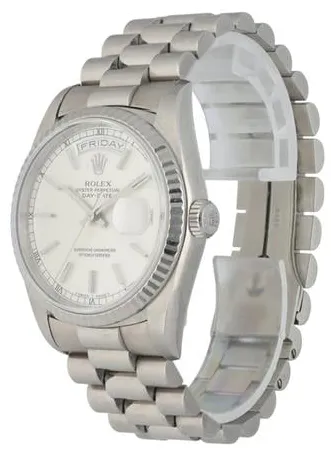 Rolex Day-Date 36 18239 36mm White gold Silver 8