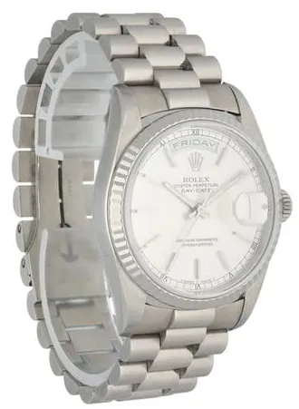 Rolex Day-Date 36 18239 36mm White gold Silver 9