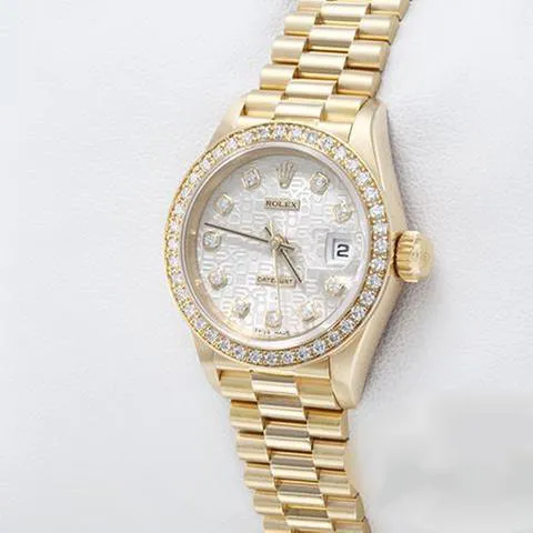 Rolex Lady-Datejust 69138 26mm Yellow gold Silver 1