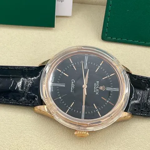 Rolex Cellini 50505 39mm Rose gold Black