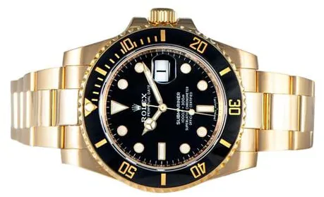 Rolex Submariner 116618LN 40mm Yellow gold Black 3