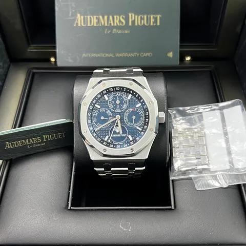 Audemars Piguet Royal Oak Perpetual Calendar 26574ST.OO.1220ST.02 41mm Stainless steel Blue