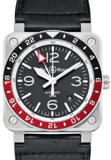 Bell & Ross BR 03 BR0393-BL-ST/SCA Stainless steel Black