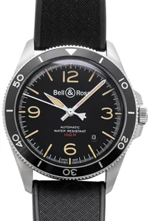 Bell & Ross BR V2 BRV292-HER-ST/SRB Stainless steel Black