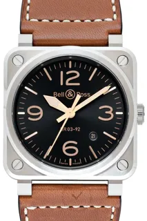 Bell & Ross Instruments BR0392-GH-ST/SCA Stainless steel Black