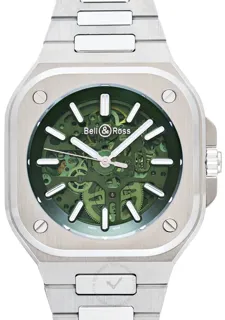 Bell & Ross Urban BR05A-GN-SKST/SST Stainless steel Green