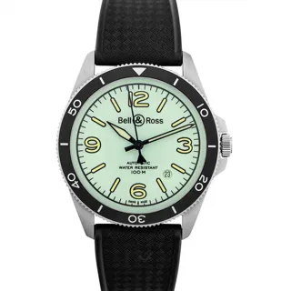 Bell & Ross Vintage BRV292-LUM-ST/SRB Stainless steel Green