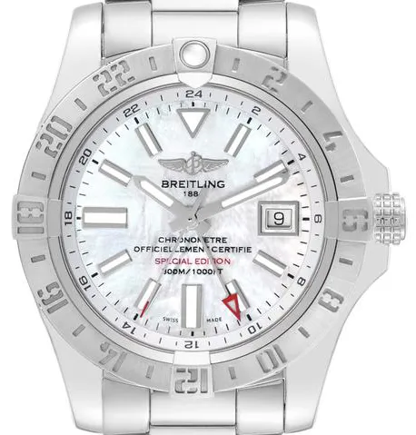 Breitling Avenger A32390 43mm Stainless steel Mother-of-pearl