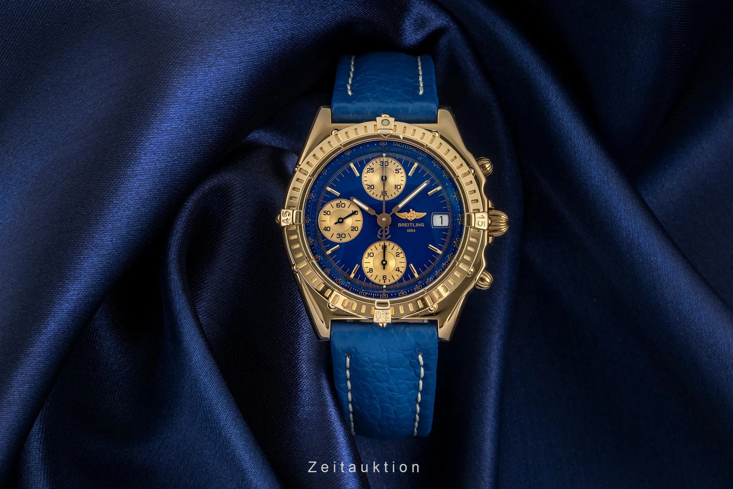 Breitling Chronomat K13050.1 40mm Yellow gold Blue 2