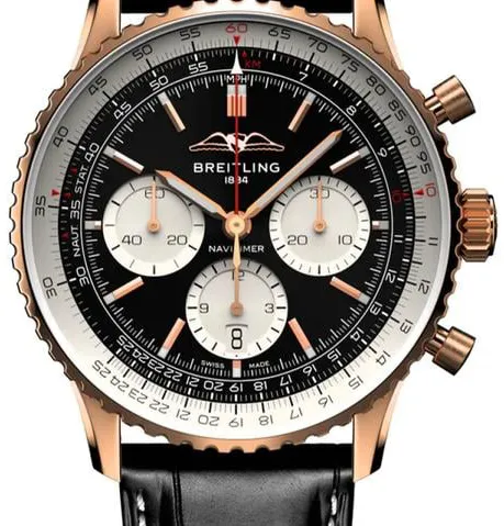 Breitling Navitimer RB0138211B1P1 43mm Rose gold Black